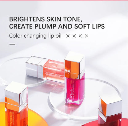 Återfuktande Läppbalsam - Original Läppolja med Glans för Plumpande och Exfolierande Effekt - Pink Gloss för Fräscha och Fylliga Läppar