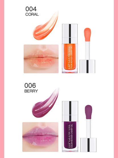 Återfuktande Läppbalsam - Original Läppolja med Glans för Plumpande och Exfolierande Effekt - Pink Gloss för Fräscha och Fylliga Läppar