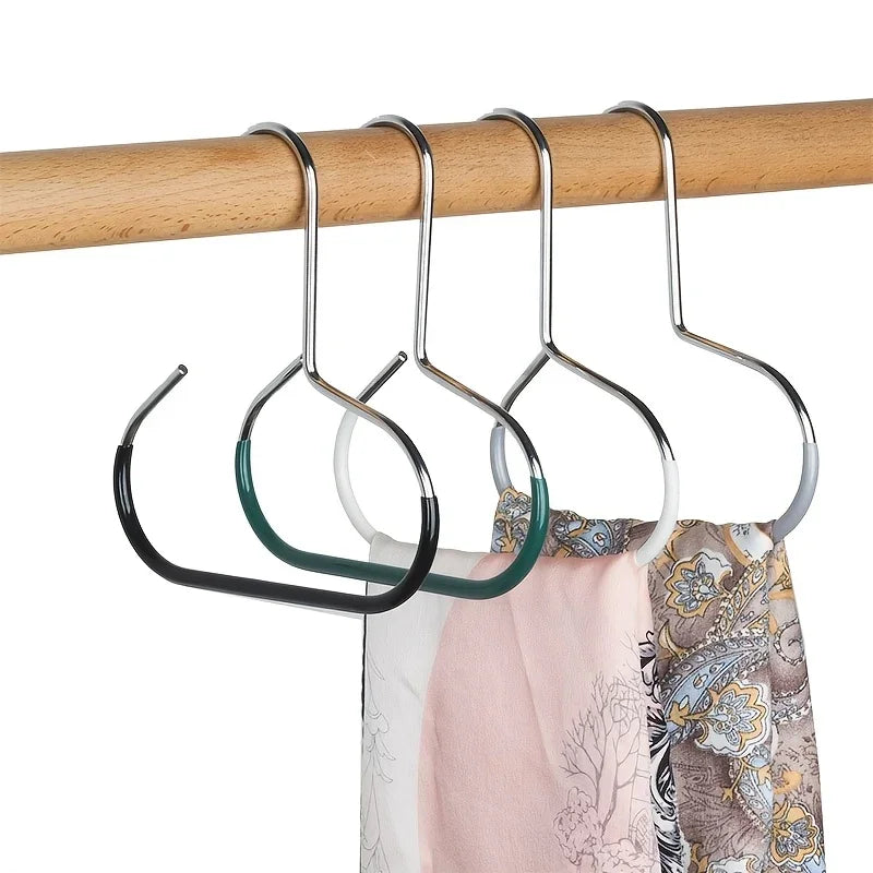 5pcsVersatile Manganese Steel Round Hook - Perfect for Hats, Ties, Scarves & Bags, Strong Load-Bearing, Non-Deformable
