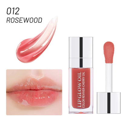 Återfuktande Läppbalsam - Original Läppolja med Glans för Plumpande och Exfolierande Effekt - Pink Gloss för Fräscha och Fylliga Läppar