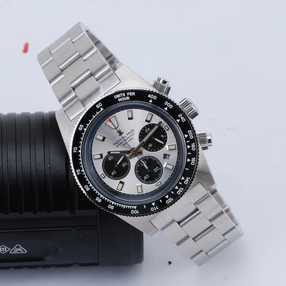 Taktisk Groda 41mm Herrkronograf - VS75 Solarkvartsrörelse, Vattentålig Safir, Grön C3 Luminös Ur