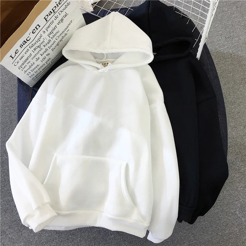 "Höstmode 2024: Mjuk och Bekväm Hoodie för Kvinnor - Stretchy Oversized Sweatshirt med Fickor för Avslappnad Stil