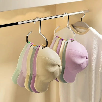 5pcsVersatile Manganese Steel Round Hook - Perfect for Hats, Ties, Scarves & Bags, Strong Load-Bearing, Non-Deformable