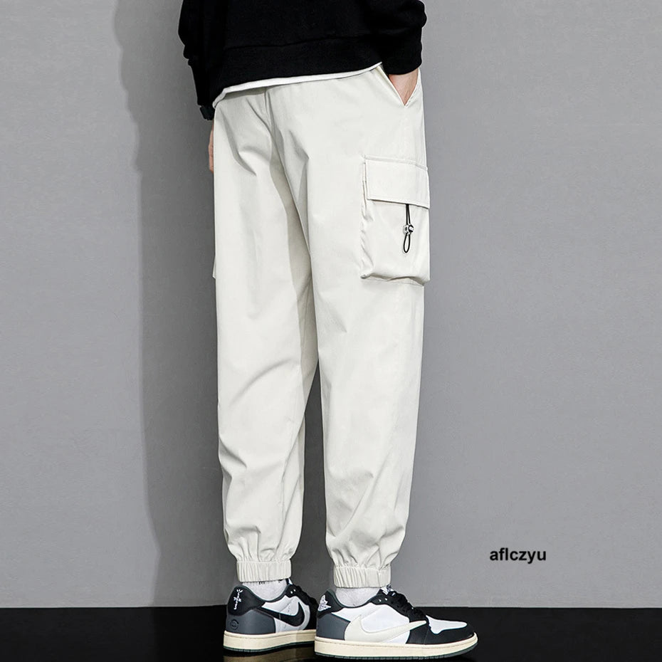 Stiliga Cargo Byxor för Män - Plus Size 8XL - Trendiga Harajuku Joggers i Ankel-Längd för En Avslappnad Look