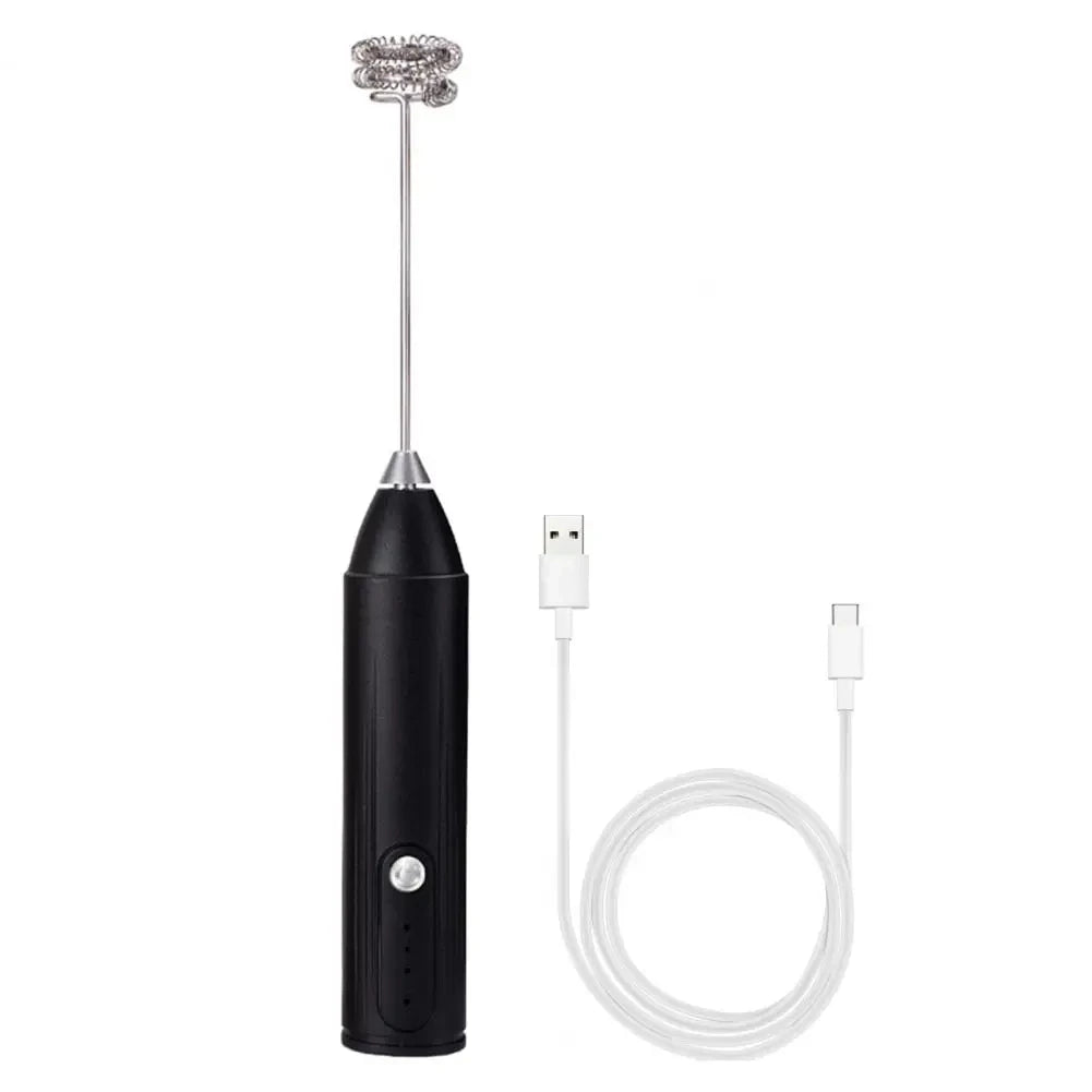 Trådlös USB Elektrisk Mjölkskummare - Handhållen Kaffe- och Äggvisp med 3 Hastigheter - Multifunktionell Kökshjälp