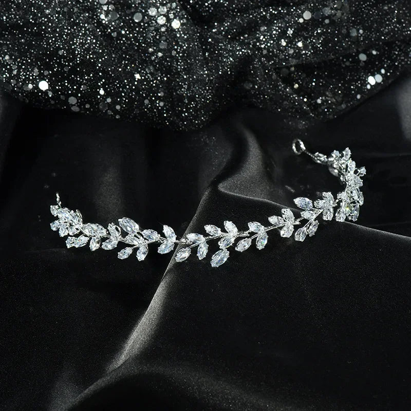 Crystal Bridal Headband Wedding Hair Accessories Luxury Bride Tiaras Crowns For Women Party Prom Hair Jewelry Wedding Headpieces