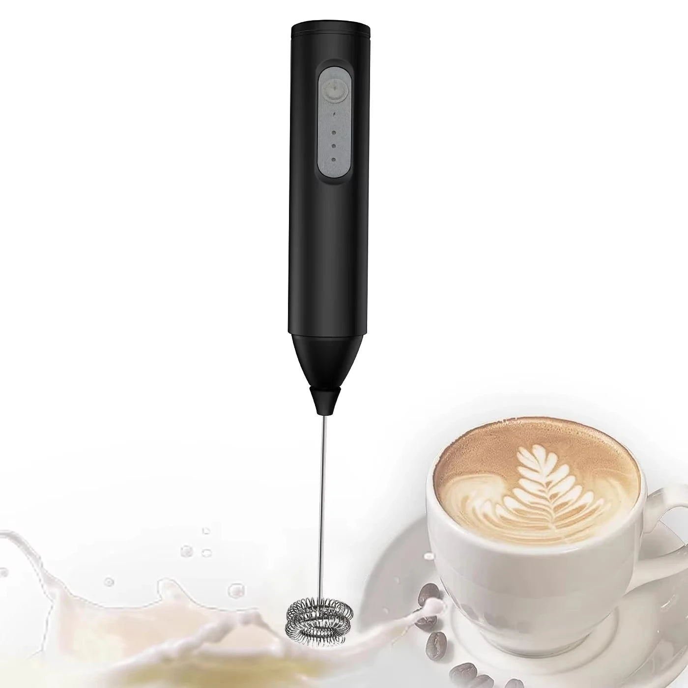 Trådlös USB Elektrisk Mjölkskummare - Handhållen Kaffe- och Äggvisp med 3 Hastigheter - Multifunktionell Kökshjälp
