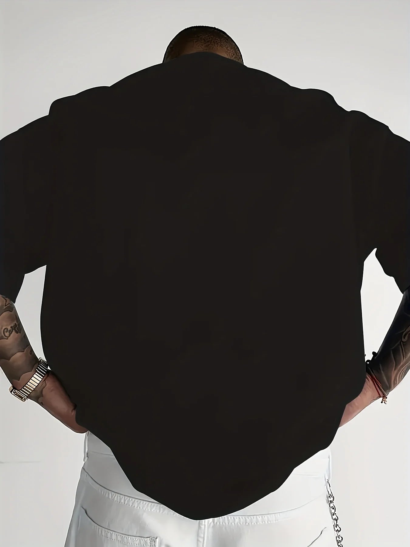 2025 Sommarens Trendiga Gatustil T-shirt för Män - Mjuk och Andningsbar 3D Bokstavstryckt T-shirt i Lätt Material