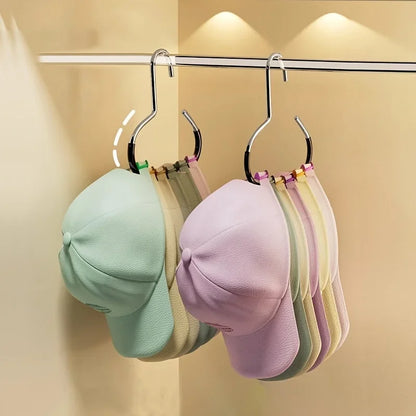 5pcsVersatile Manganese Steel Round Hook - Perfect for Hats, Ties, Scarves & Bags, Strong Load-Bearing, Non-Deformable
