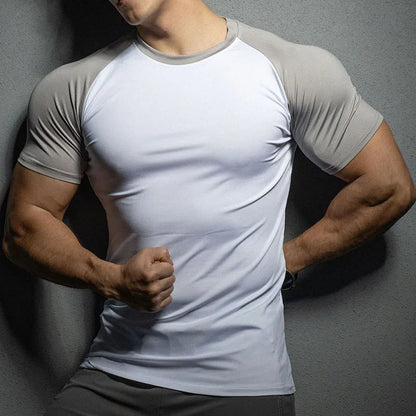 2024 Ny Sommar Kortärmad Fitness T-shirt för Män - Löpning och Gym Kompression T-shirt för Träning - Högkvalitativa Kläder