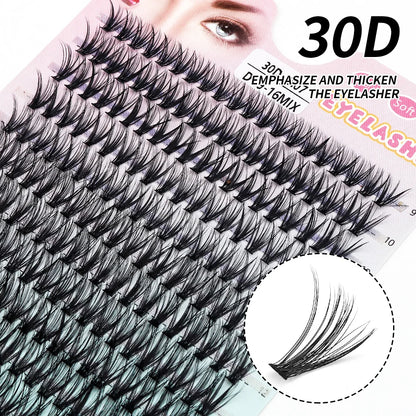 Individuella Ögonfransförlängningar - Falska Fransar i Kluster med Naturlig Minkffekt, DIY, 10D till 40D, 9-16 mm, 280 Bundlar för Drömlik Ögonfransförlängning