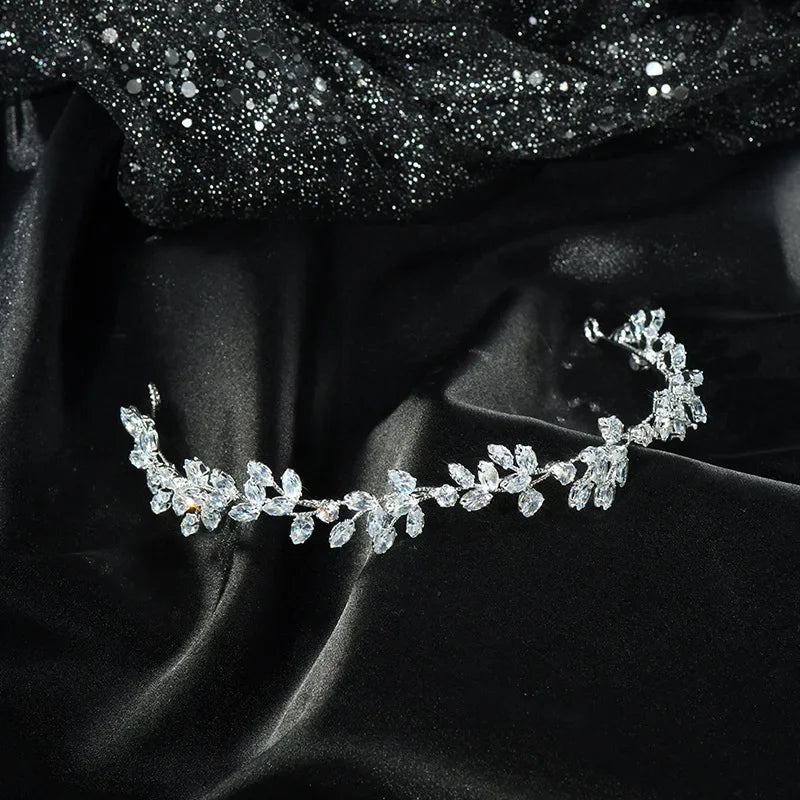 Crystal Bridal Headband Wedding Hair Accessories Luxury Bride Tiaras Crowns For Women Party Prom Hair Jewelry Wedding Headpieces