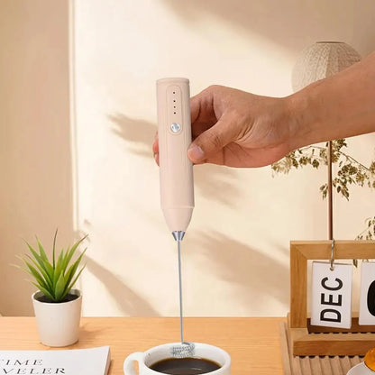 Trådlös USB Elektrisk Mjölkskummare - Handhållen Kaffe- och Äggvisp med 3 Hastigheter - Multifunktionell Kökshjälp