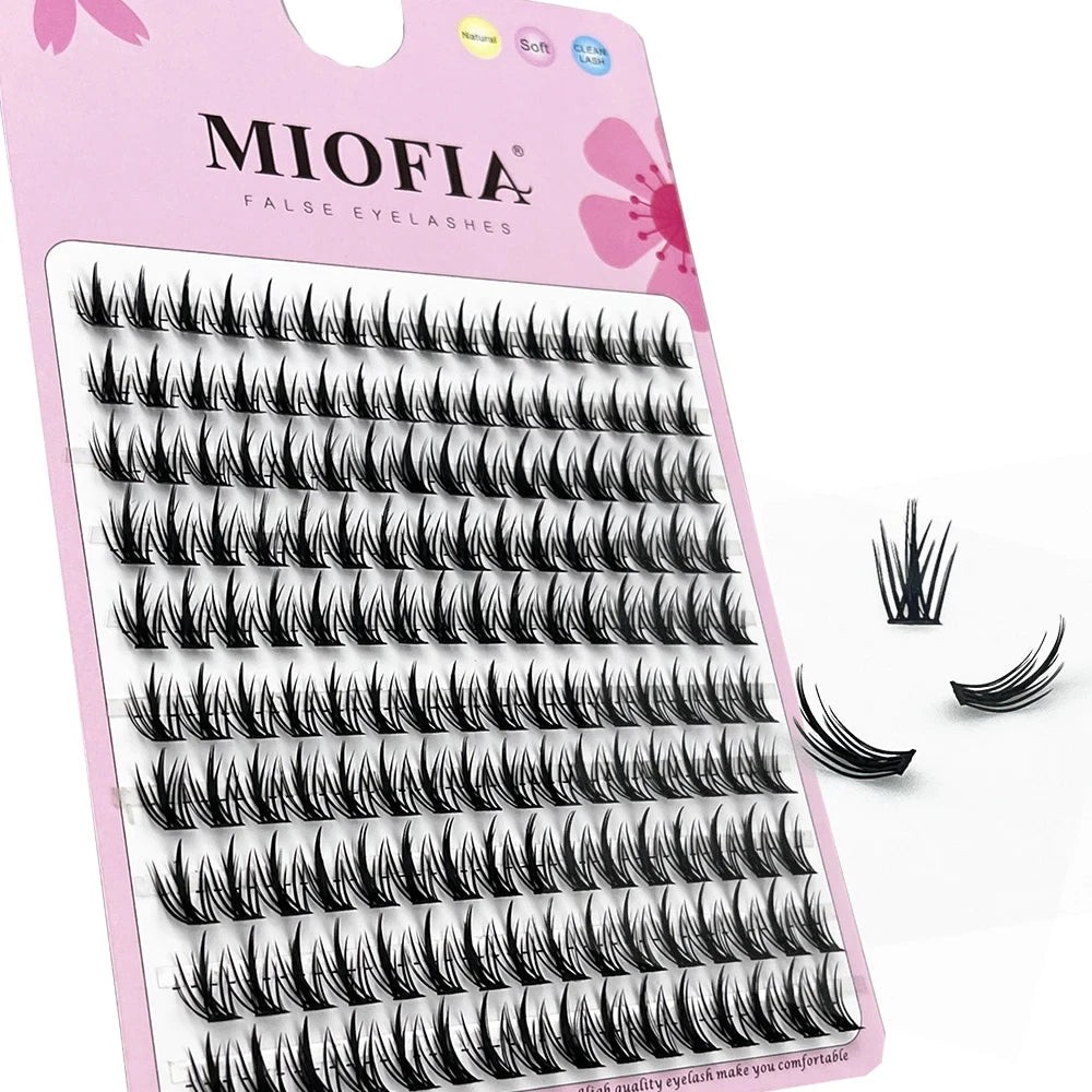 1 Låda med 160 Buntar Naturliga 3D Ryska Ögonfransar - Individuella Mängd Ögonfransförlängningar för Professionellt Makeup med MS Fransar