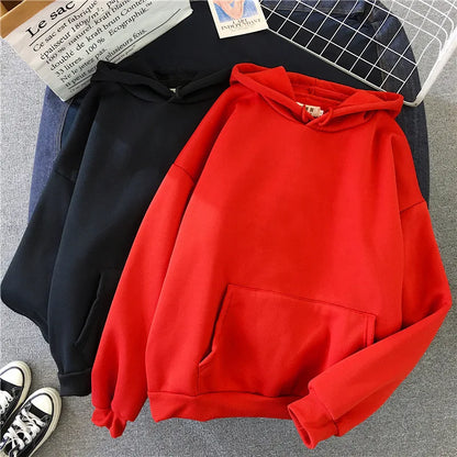 "Höstmode 2024: Mjuk och Bekväm Hoodie för Kvinnor - Stretchy Oversized Sweatshirt med Fickor för Avslappnad Stil