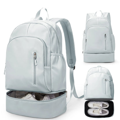 Sports Backpack for Women Men Gym Backpack with Shoe Compartment Foldable Travel Backpack Waterproof Sport Bag for Swimming Yoga
