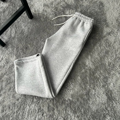 Retro Stil Lösa Raka Ben Casual Byxor - Amerikansk Trend Harajuku Gatustil för Män - Höga Midja Sportiga Byxor
