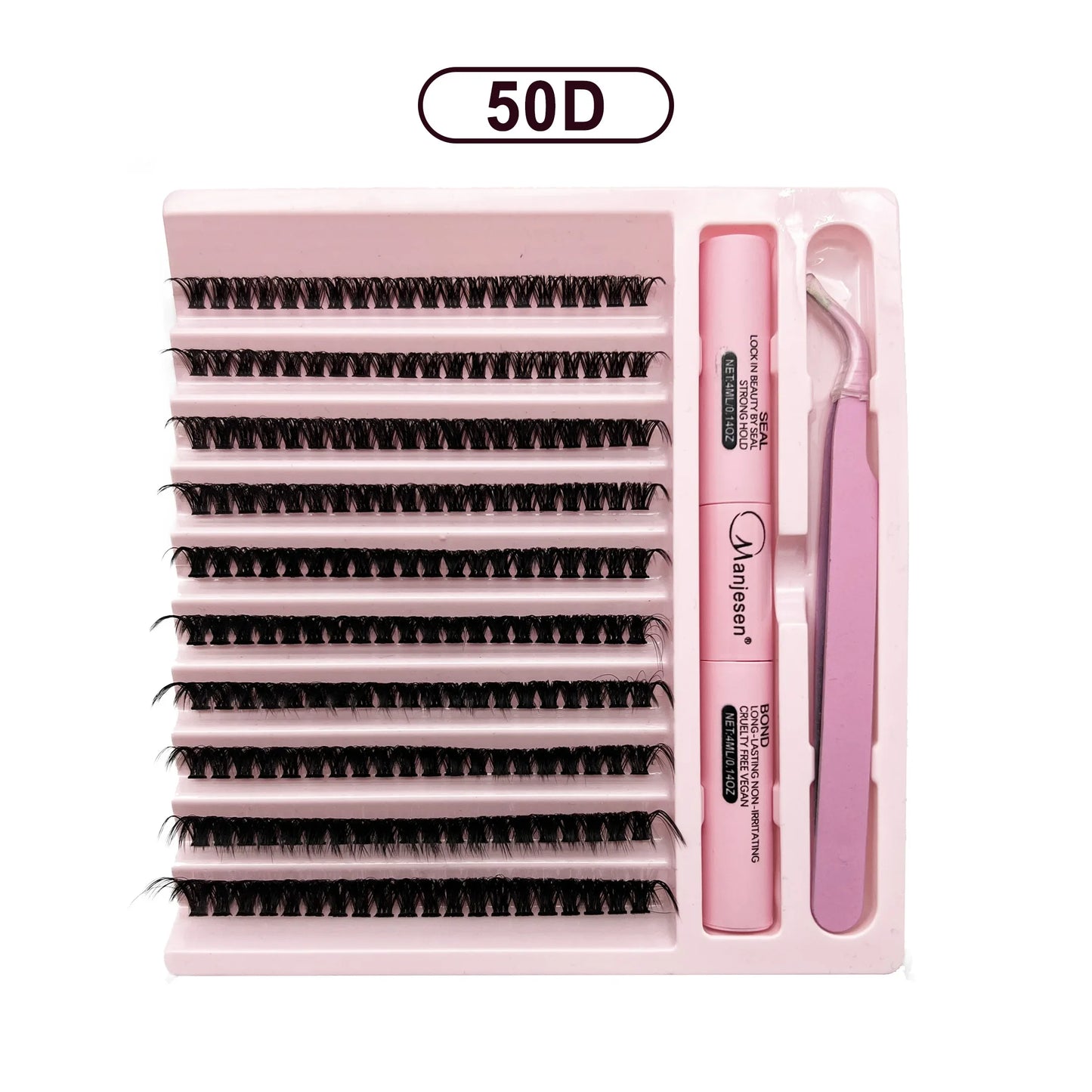 DIY Ögonfransförlängningsset - 200 St Kärnor med Franstift och Fästspray för Perfekta Fransar - Makeupverktyg och Tillbehör för Ögonfransar