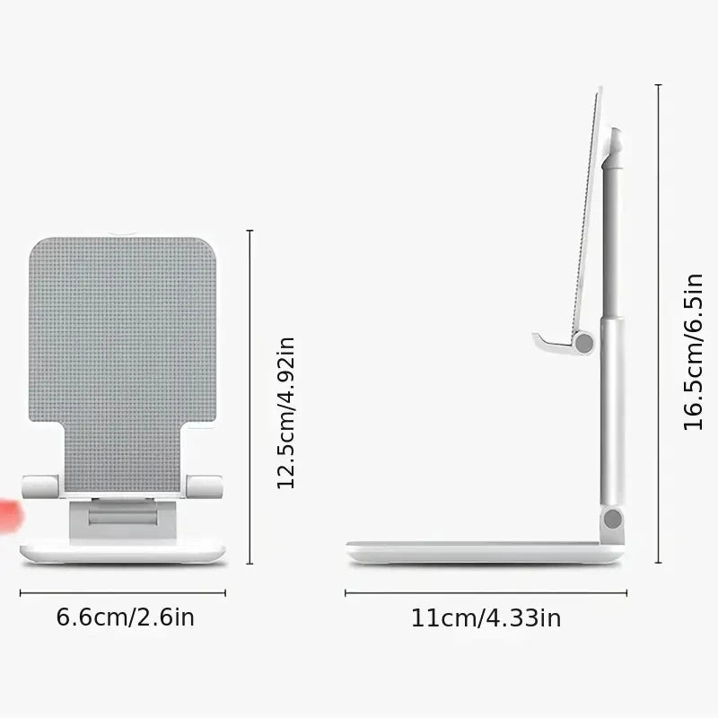 Justerbar Mobiltelefonhållare för Skrivbord - Universell Stativ för iPhone, iPad & Xiaomi - Perfekt för Hemma och Kontoret