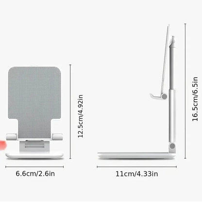 Justerbar Mobiltelefonhållare för Skrivbord - Universell Stativ för iPhone, iPad & Xiaomi - Perfekt för Hemma och Kontoret