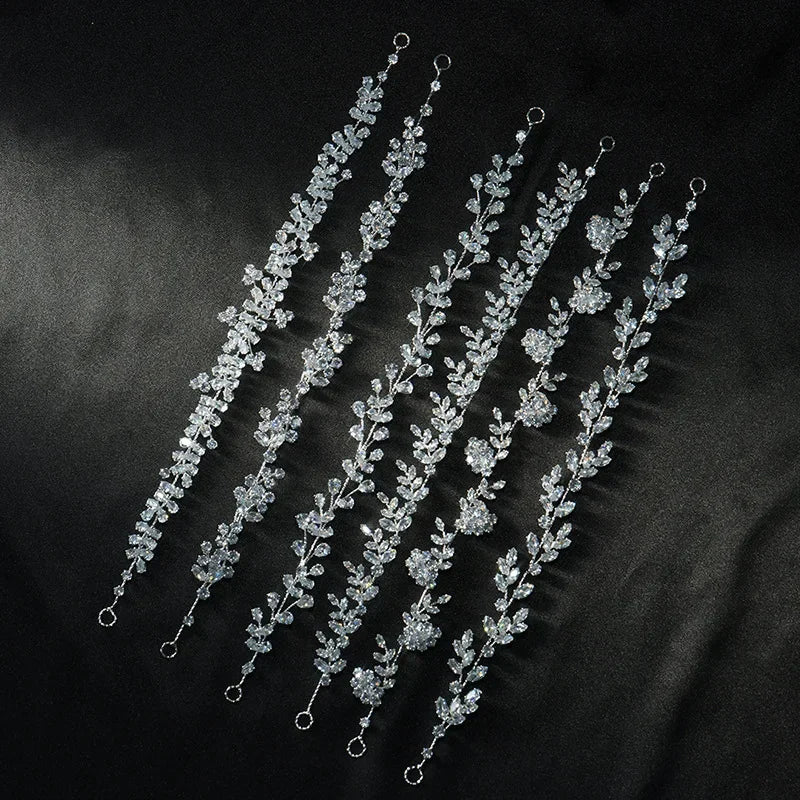 Crystal Bridal Headband Wedding Hair Accessories Luxury Bride Tiaras Crowns For Women Party Prom Hair Jewelry Wedding Headpieces