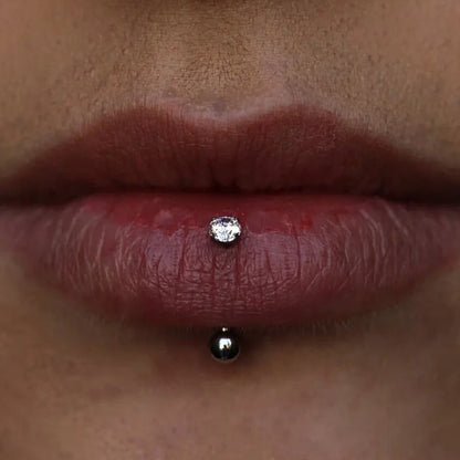 F136 Titanium Classic Eyebrow Piercing Inlaid Opal Zircon 16G Internal Thread Banana Curved Lip Navel Piercing Piercing Jewelry