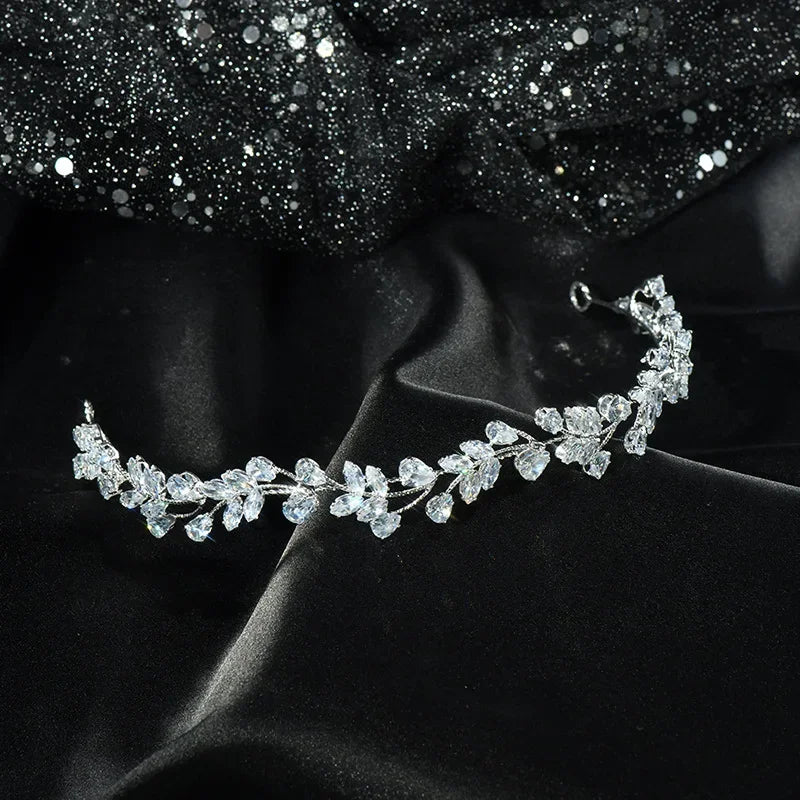 Crystal Bridal Headband Wedding Hair Accessories Luxury Bride Tiaras Crowns For Women Party Prom Hair Jewelry Wedding Headpieces