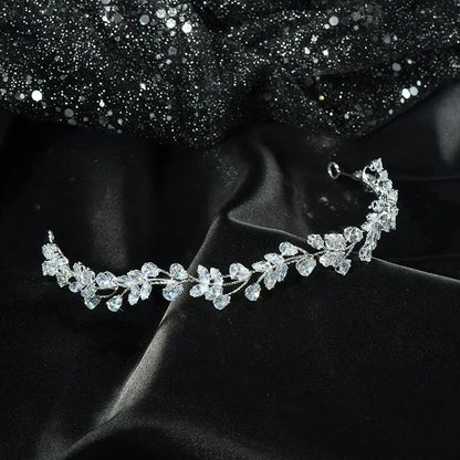 Crystal Bridal Headband Wedding Hair Accessories Luxury Bride Tiaras Crowns For Women Party Prom Hair Jewelry Wedding Headpieces