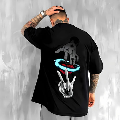 Ny Sommar 2025 Tränings- och Fritids T-shirt för Män - Mjuk och Andningsbar med 3D-Mönster