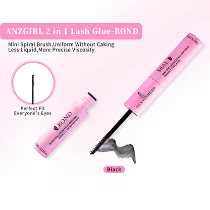 Mästerlig Fransk Bond och Försegling - 10ml Individuell Ögonfranslim för Stark Hållbarhet + 5ml Limavlägsnare Kit