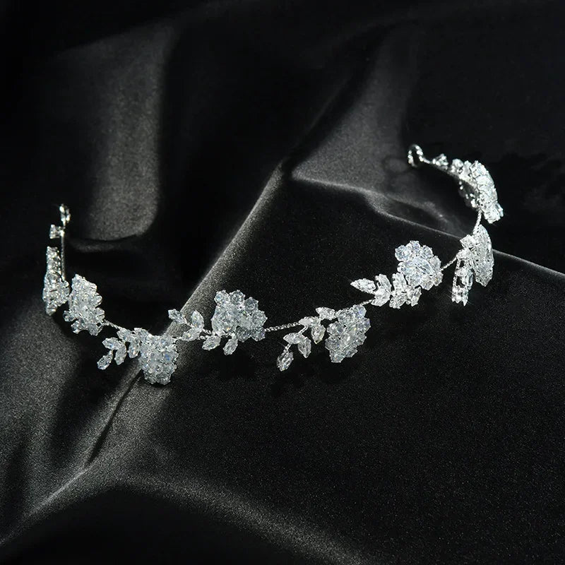 Crystal Bridal Headband Wedding Hair Accessories Luxury Bride Tiaras Crowns For Women Party Prom Hair Jewelry Wedding Headpieces