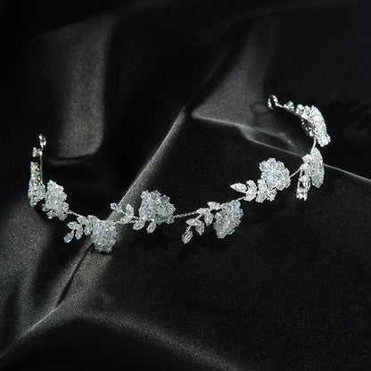 Crystal Bridal Headband Wedding Hair Accessories Luxury Bride Tiaras Crowns For Women Party Prom Hair Jewelry Wedding Headpieces