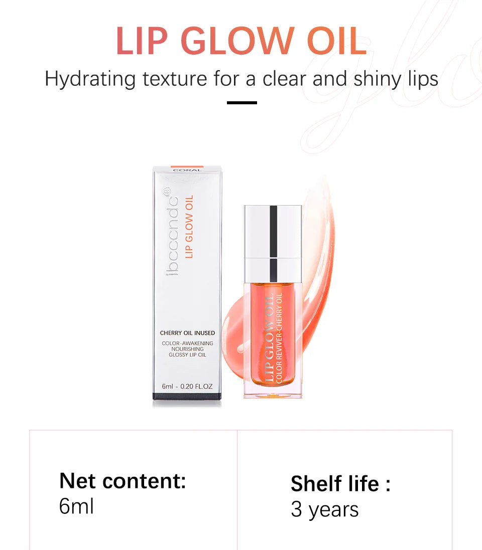 Återfuktande Läppbalsam - Original Läppolja med Glans för Plumpande och Exfolierande Effekt - Pink Gloss för Fräscha och Fylliga Läppar