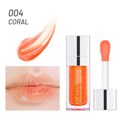 Återfuktande Läppbalsam - Original Läppolja med Glans för Plumpande och Exfolierande Effekt - Pink Gloss för Fräscha och Fylliga Läppar