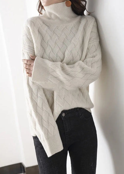 2024 New Women Loose Sweater Winter Casual Chic Cashmere Oversize Thick Sweater Pullovers Pullover Female Long Sleeve S-3XL