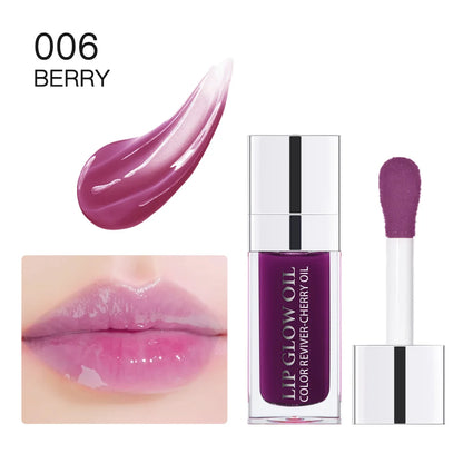 Återfuktande Läppbalsam - Original Läppolja med Glans för Plumpande och Exfolierande Effekt - Pink Gloss för Fräscha och Fylliga Läppar
