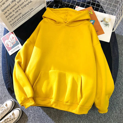 "Höstmode 2024: Mjuk och Bekväm Hoodie för Kvinnor - Stretchy Oversized Sweatshirt med Fickor för Avslappnad Stil