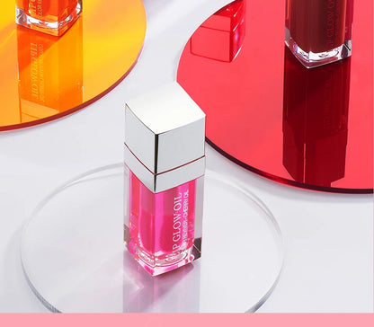 Återfuktande Läppbalsam - Original Läppolja med Glans för Plumpande och Exfolierande Effekt - Pink Gloss för Fräscha och Fylliga Läppar