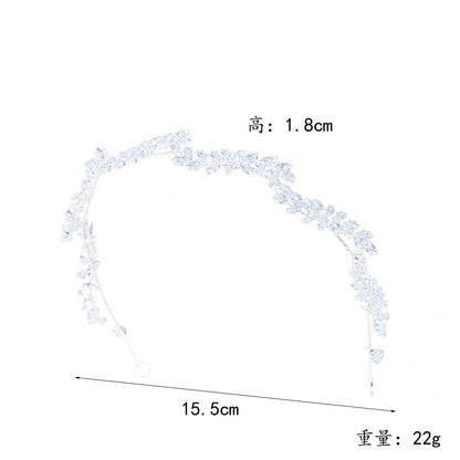 Crystal Bridal Headband Wedding Hair Accessories Luxury Bride Tiaras Crowns For Women Party Prom Hair Jewelry Wedding Headpieces