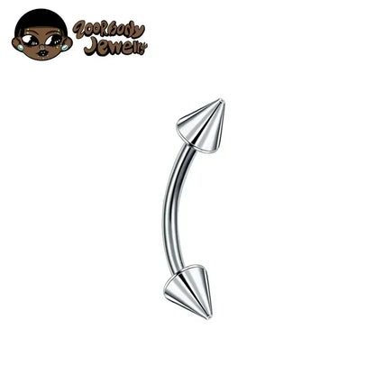 F136 Titanium Classic Eyebrow Piercing Inlaid Opal Zircon 16G Internal Thread Banana Curved Lip Navel Piercing Piercing Jewelry