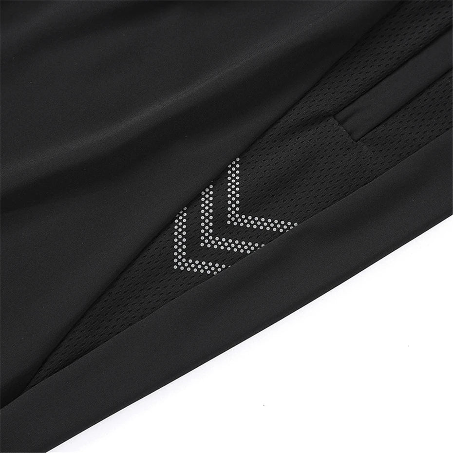 Cool Pants Men Summer Ice Silk Pants Men's Sweatpants Summer Jogger Pants Male Plus Size 8XL Trousers Reflective Strip Design