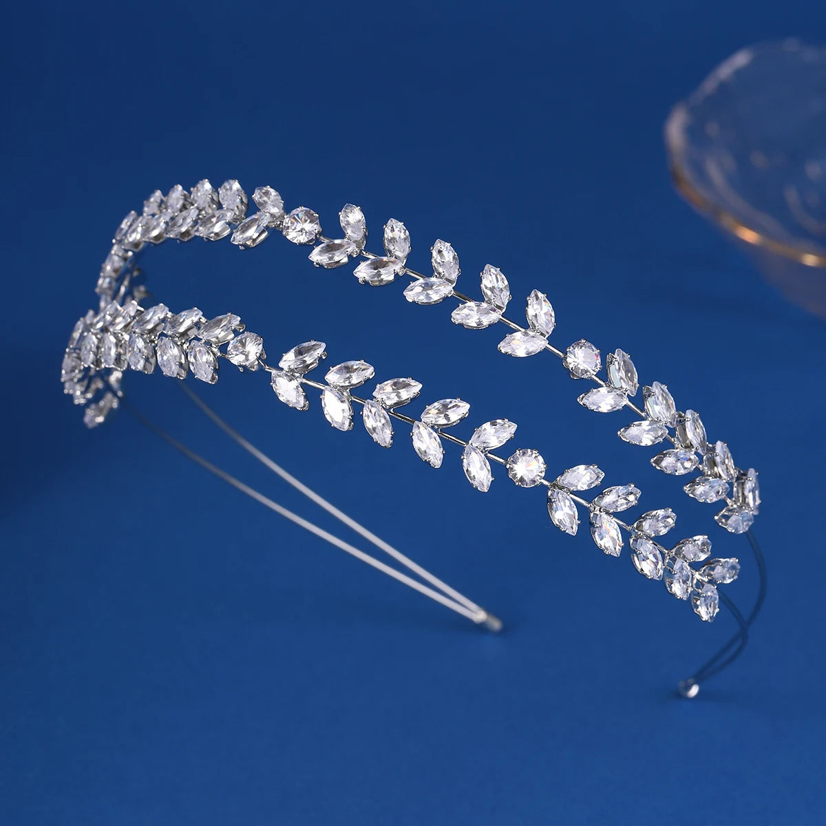 Fashion Zircon Headbands for Women Bridal Wedding Hair Accessories Silver Color Hairband Luxury Hair Jewelry Party Headpiece