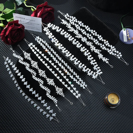 Crystal Bridal Headband Wedding Hair Accessories Luxury Bride Tiaras Crowns For Women Party Prom Hair Jewelry Wedding Headpieces