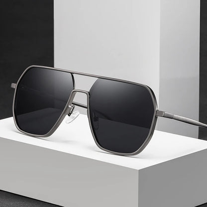 Lyxiga Metallisk Photochromic Solglasögon för Män och Kvinnor - Fashion Polariserade Sunglasses - Stiliga Kameleon Antiglans Körtillägg UV400