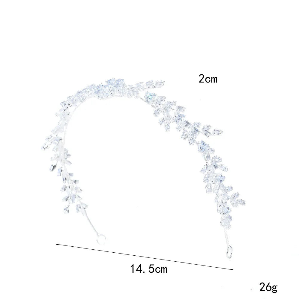 Crystal Bridal Headband Wedding Hair Accessories Luxury Bride Tiaras Crowns For Women Party Prom Hair Jewelry Wedding Headpieces