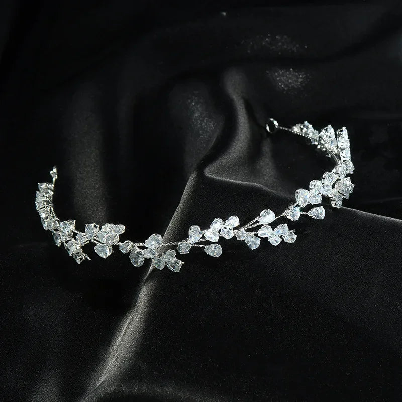 Crystal Bridal Headband Wedding Hair Accessories Luxury Bride Tiaras Crowns For Women Party Prom Hair Jewelry Wedding Headpieces