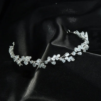 Crystal Bridal Headband Wedding Hair Accessories Luxury Bride Tiaras Crowns For Women Party Prom Hair Jewelry Wedding Headpieces