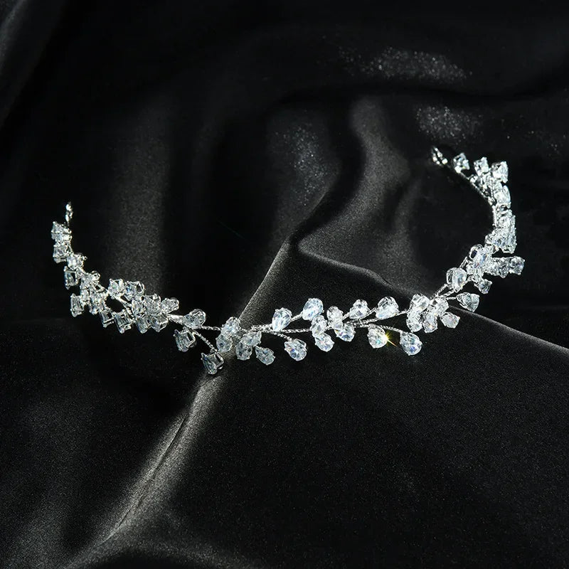 Crystal Bridal Headband Wedding Hair Accessories Luxury Bride Tiaras Crowns For Women Party Prom Hair Jewelry Wedding Headpieces