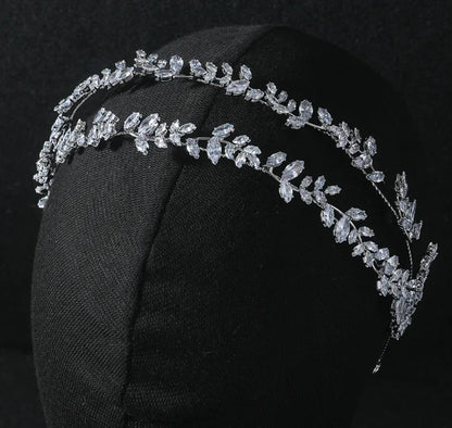 Crystal Bridal Headband Wedding Hair Accessories Luxury Bride Tiaras Crowns For Women Party Prom Hair Jewelry Wedding Headpieces