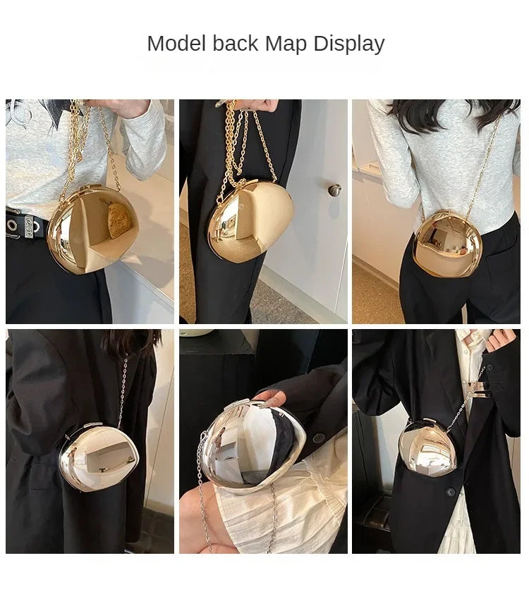 Chic Acrylic Shell Bag
✨ Modern design for special evenings
- Shiny and sleek in gold and silver
- Perfect for parties and events
- Lightweight with a durable shoulder strap
📦 Buy now a